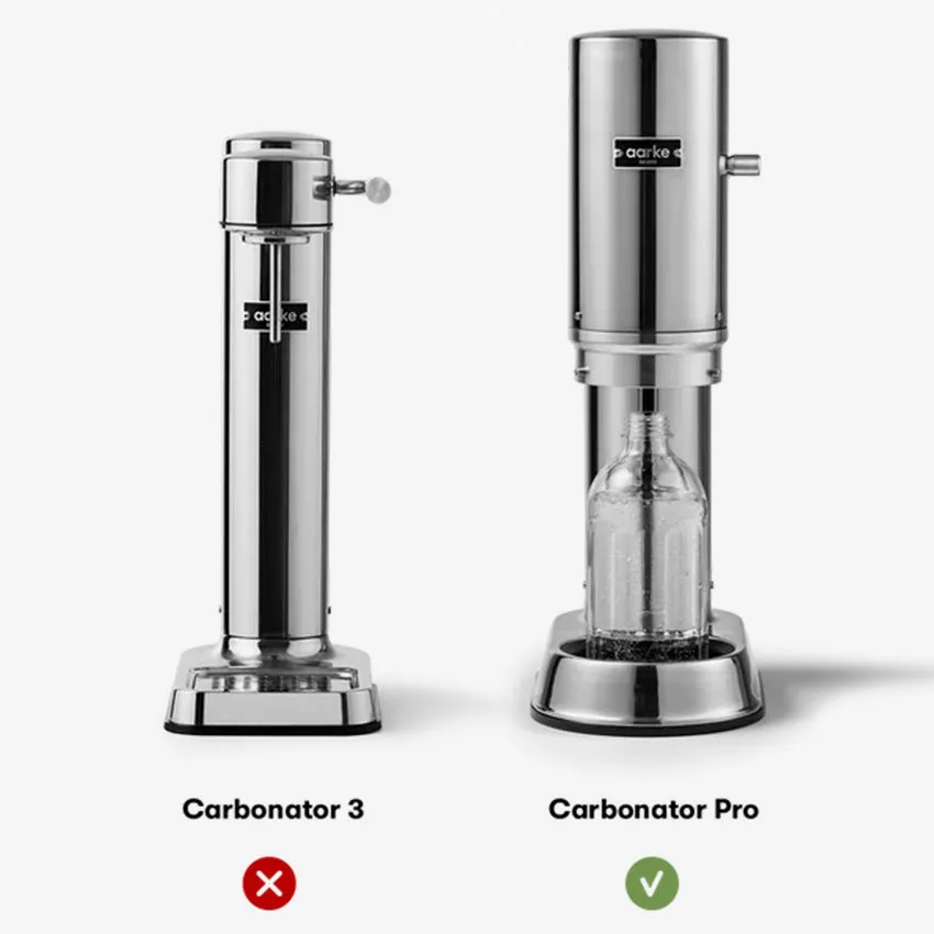 Aarke | Glass Water Bottle Stainless Steel