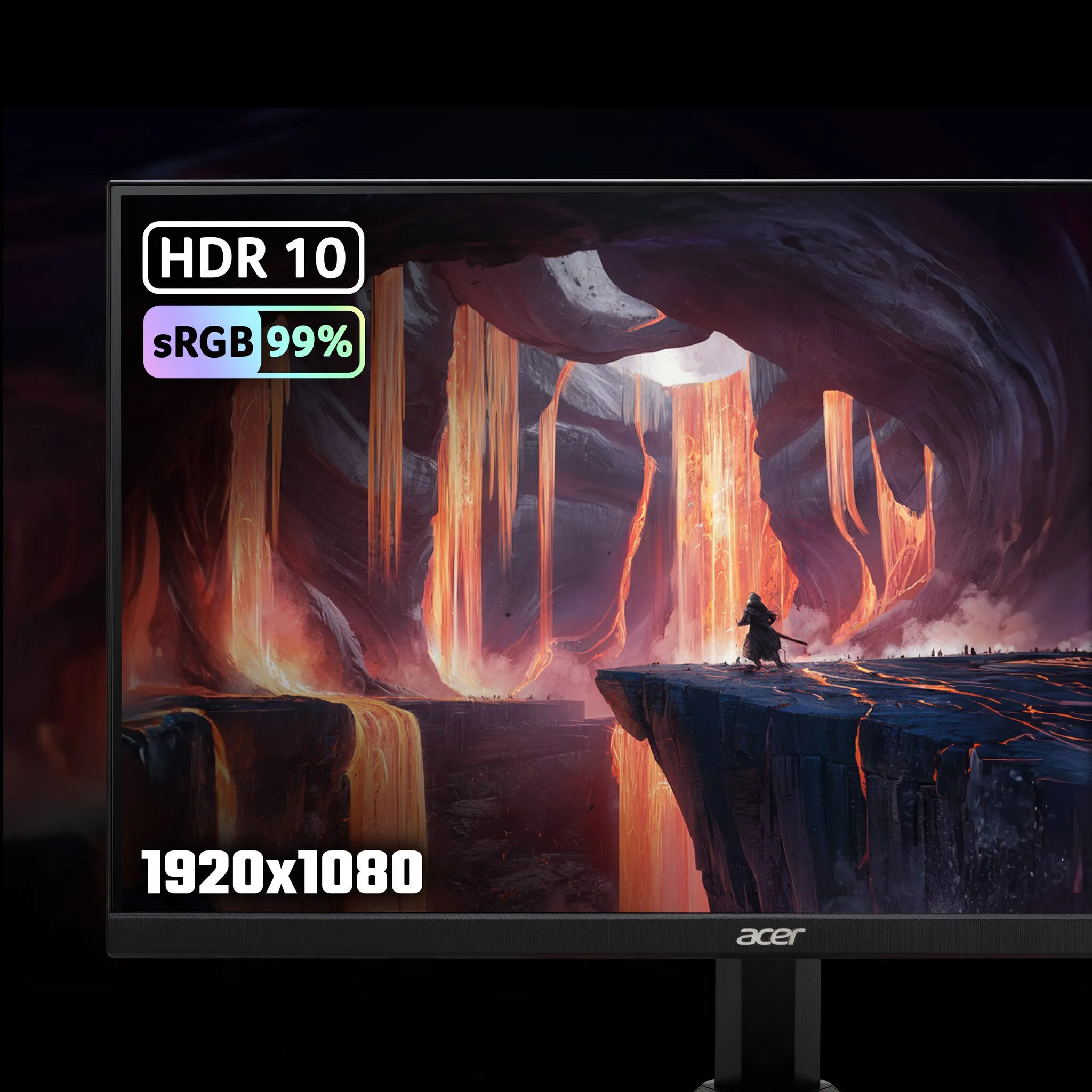 Acer Nitro KG241YM3 24" Full HD Gaming Monitor - 180Hz, 1ms, IPS, AMD FreeSync Premium, Speakers, Black