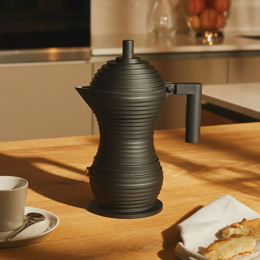 Alessi | Pulcina Espresso Coffee Maker - Black