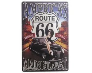 AMERICAS MAIN STREET ROUTE 66-A4 WALL ART