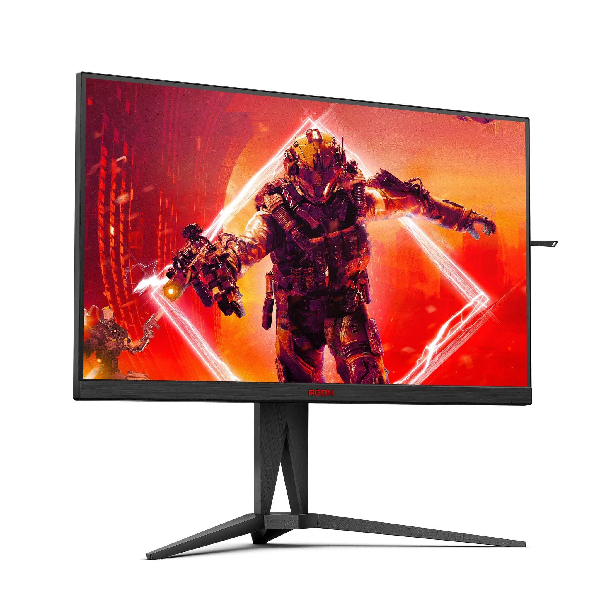 AOC AG275QZ/EU 27" Quad HD Gaming Monitor - 270Hz, 0.5ms, IPS, FreeSync Premium and G-SYNC Compatible, Height Adjustable, Speakers, Black and Red