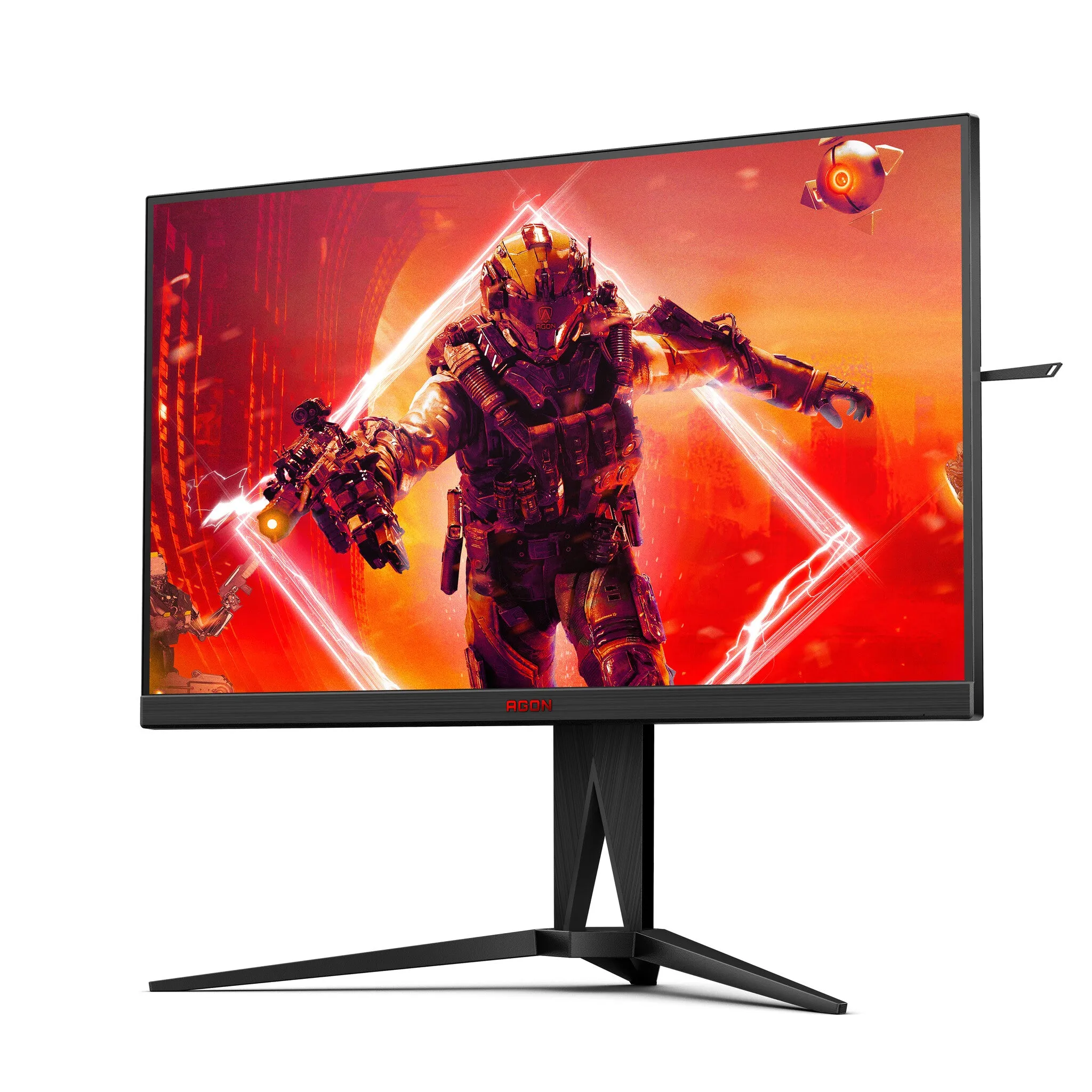 AOC AG275QZ/EU 27" Quad HD Gaming Monitor - 270Hz, 0.5ms, IPS, FreeSync Premium and G-SYNC Compatible, Height Adjustable, Speakers, Black and Red