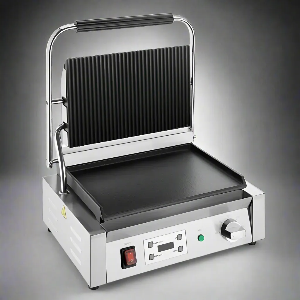 Apuro Extra Large Contact Grill Ribbed & Flat Plate CU609-A