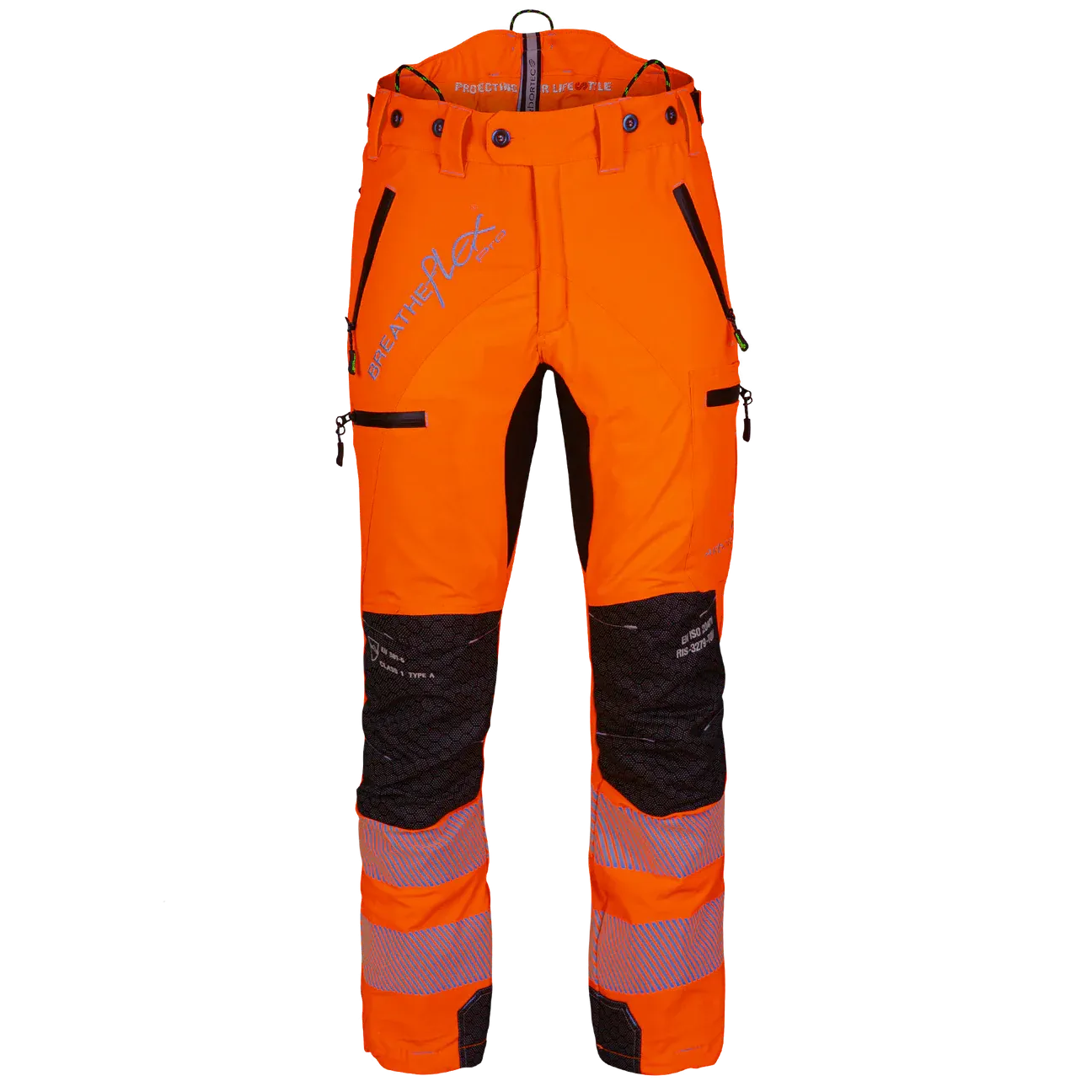 Arbortec Breatheflex Pro ATHV4070 Hi-Vis Chainsaw Trousers Type C Class 1 Tall