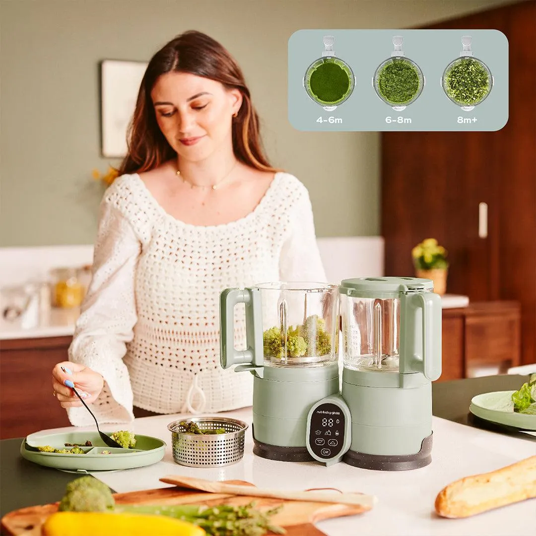 Babymoov Nutribaby Glass Baby Food Maker - Green