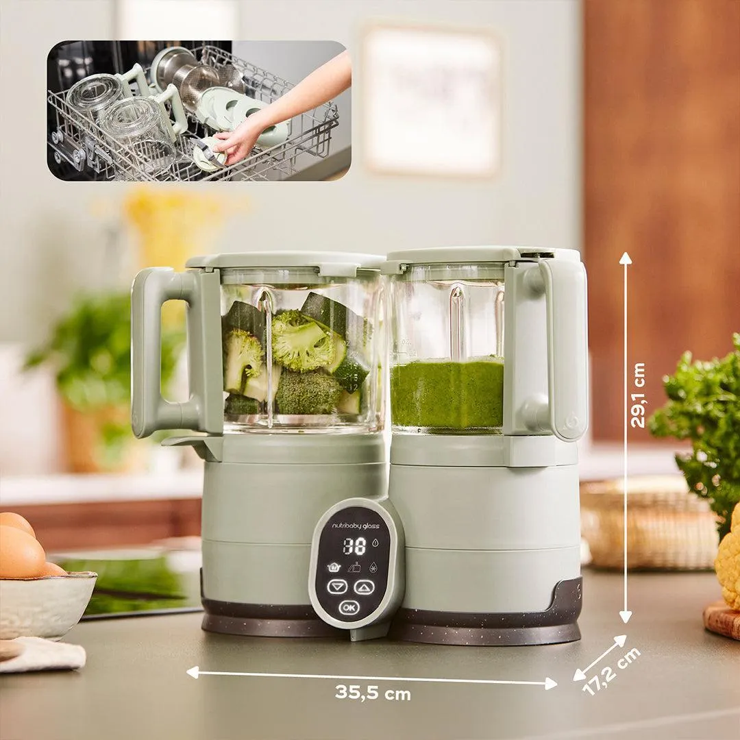 Babymoov Nutribaby Glass Baby Food Maker - Green