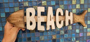 BEACH WOODEN WALL ART