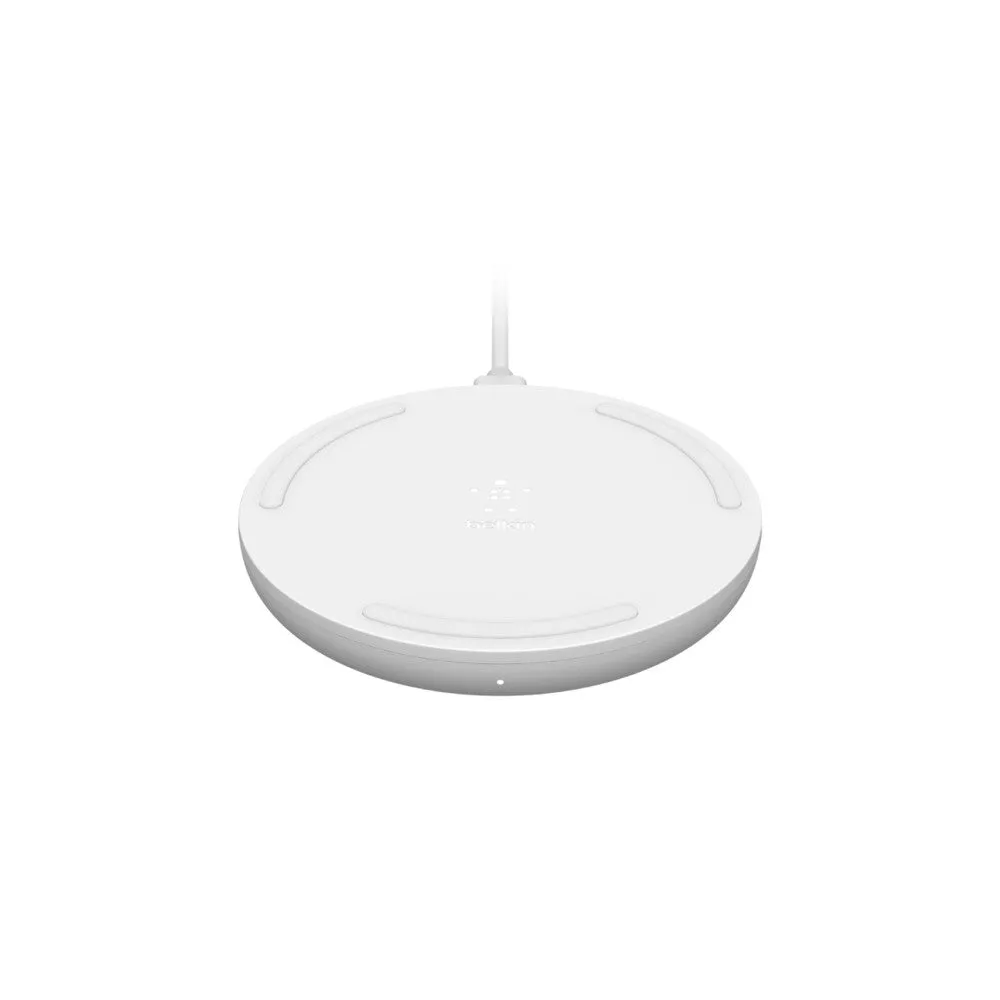 Belkin WIA001MYWH mobile device charger Mobile phone White AC Wireless charging Fast charging Auto