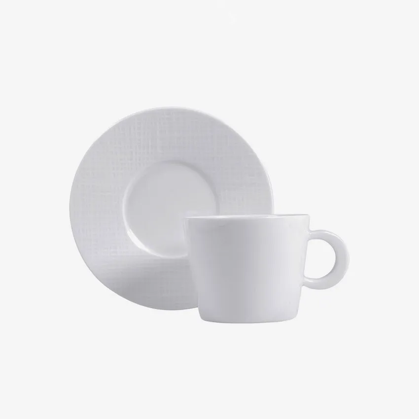 Bernardaud | Organza Tea Cup & Saucer (Opus Shape)