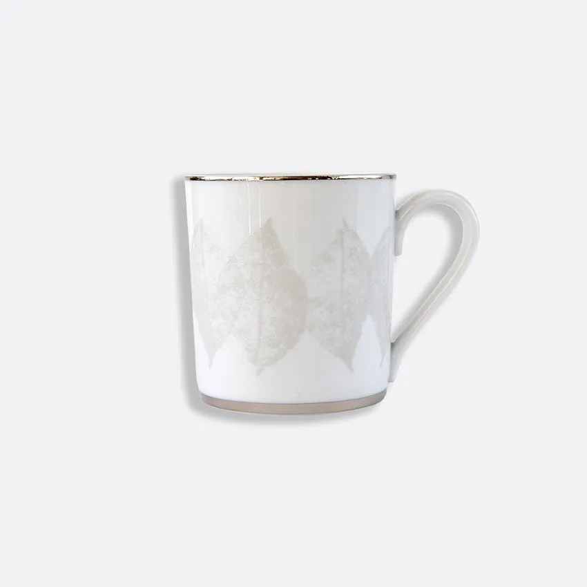 Bernardaud | Silva Mug - White & Platinum