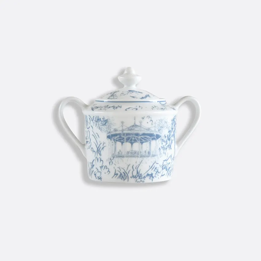 Bernardaud | Tout Paris Sugar Bowl - White & Blue
