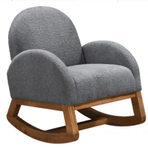 Beteck Fabric Rocker Chair Grey