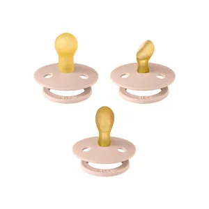 BIBS Try-It Colour Pacifiers - 3 Pack - Blush