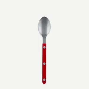 Bistrot Vintage Solid Dessert Spoon - Burgundy