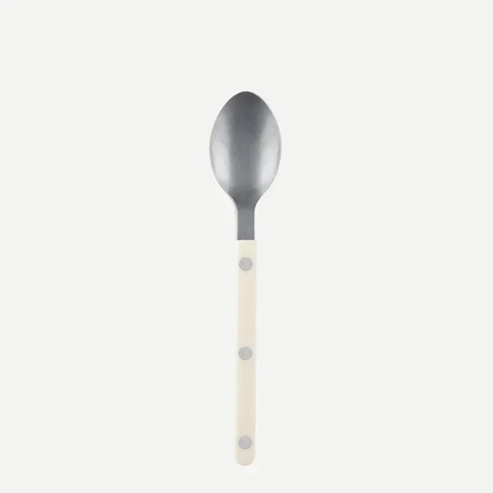 Bistrot Vintage Solid Dessert Spoon - Ivory