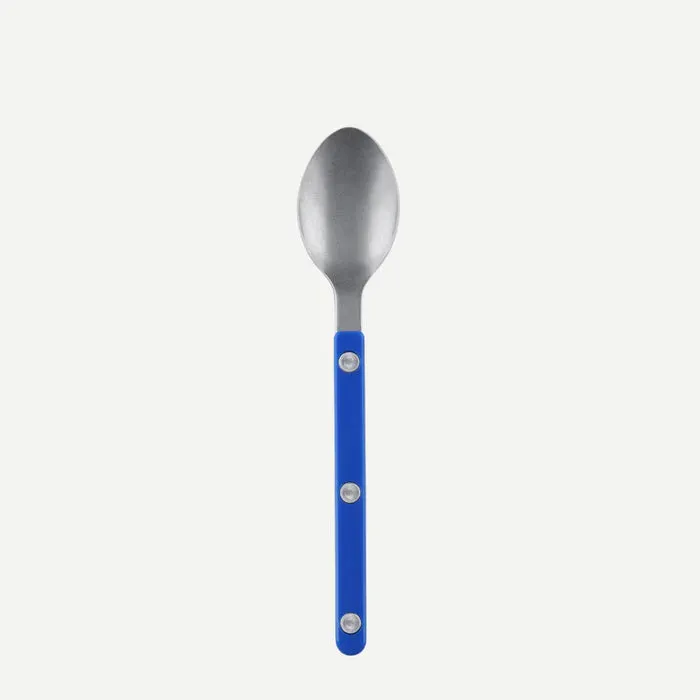 Bistrot Vintage Solid Dessert Spoon - Lapis Blue