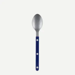 Bistrot Vintage Solid Dessert Spoon - Navy Blue