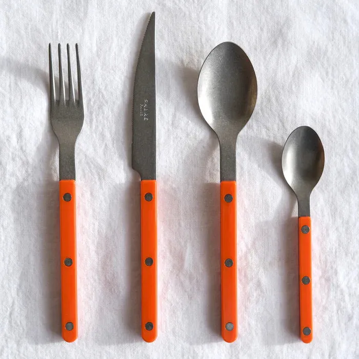 Bistrot Vintage Solid Dessert Spoon - Orange