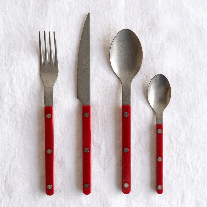 Bistrot Vintage Solid Dinner Fork - Burgundy