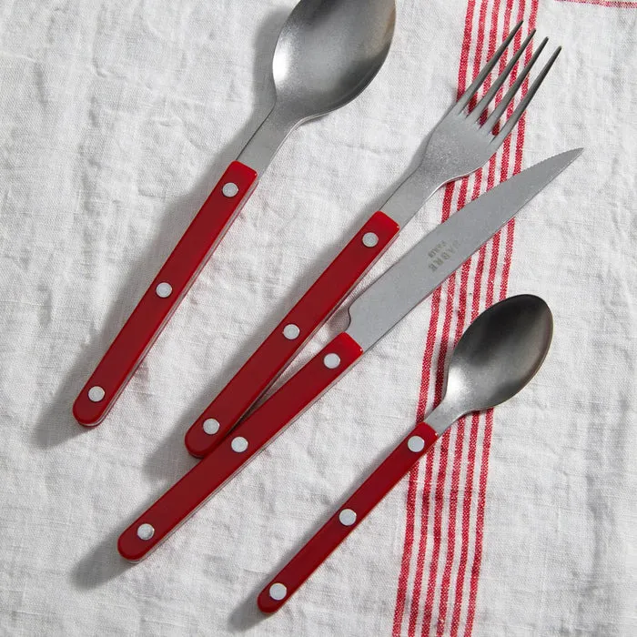 Bistrot Vintage Solid Dinner Fork - Burgundy