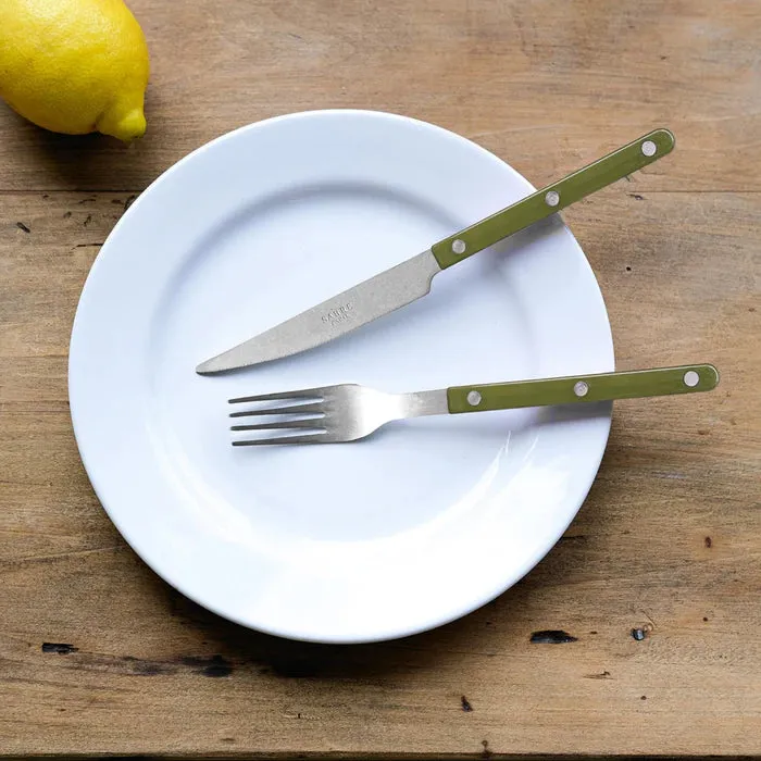 Bistrot Vintage Solid Dinner Fork - Green Fern