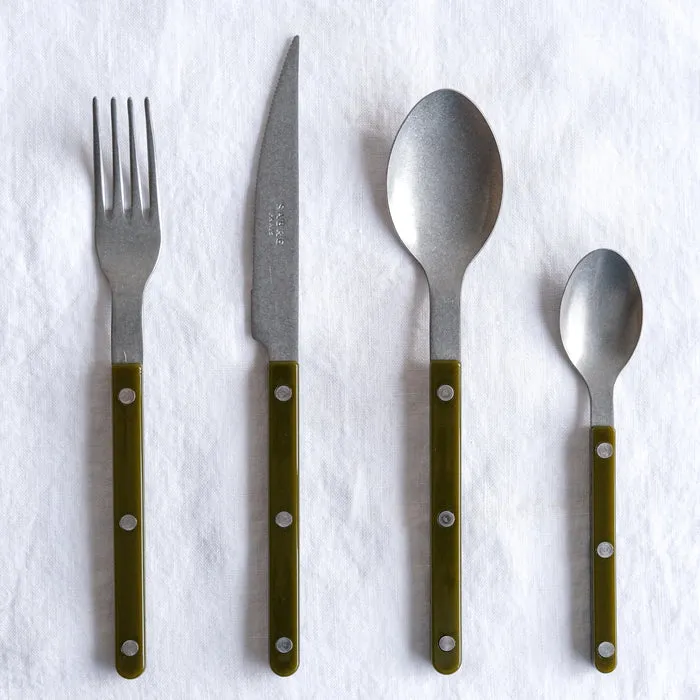 Bistrot Vintage Solid Dinner Fork - Green Fern