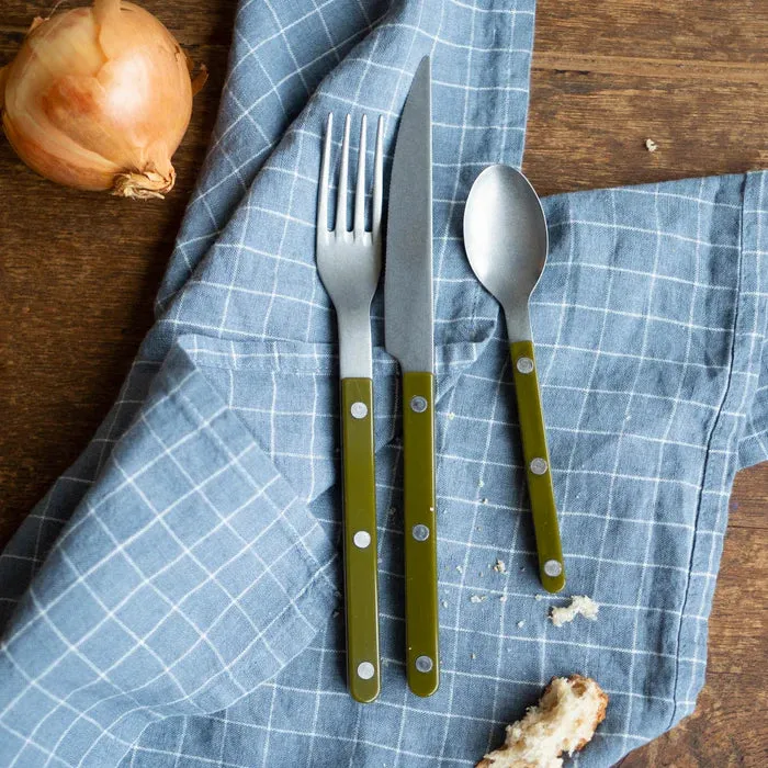 Bistrot Vintage Solid Dinner Fork - Green Fern