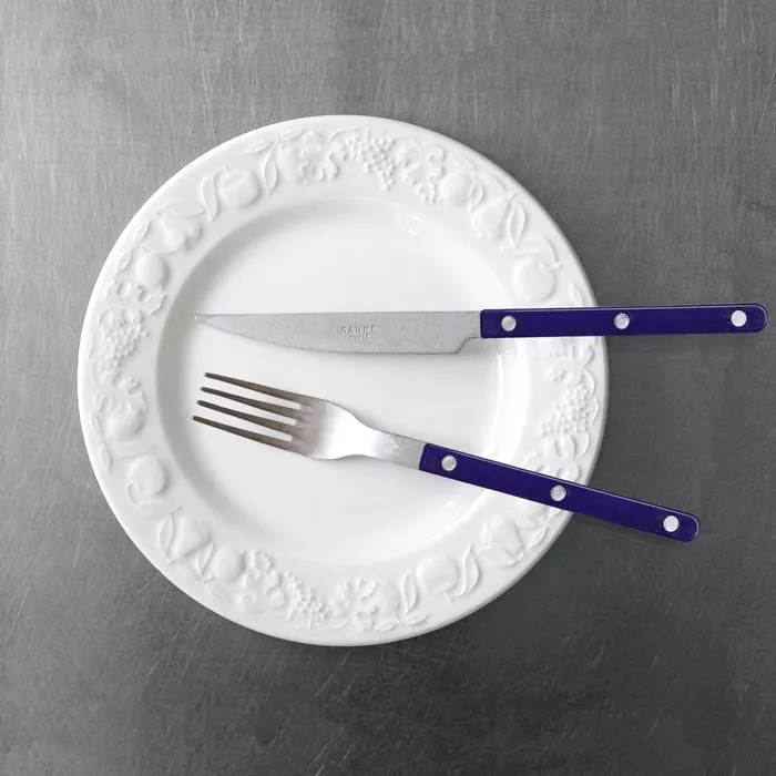 Bistrot Vintage Solid Dinner Fork - Navy Blue