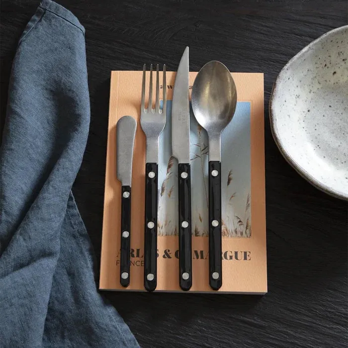 Bistrot Vintage Solid Dinner Knife - Black