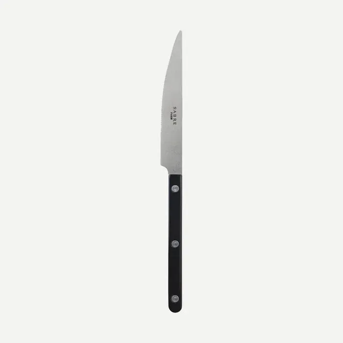 Bistrot Vintage Solid Dinner Knife - Black