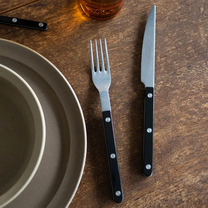 Bistrot Vintage Solid Dinner Knife - Black