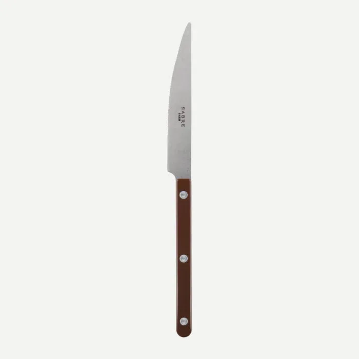 Bistrot Vintage Solid Dinner Knife - Chocolate