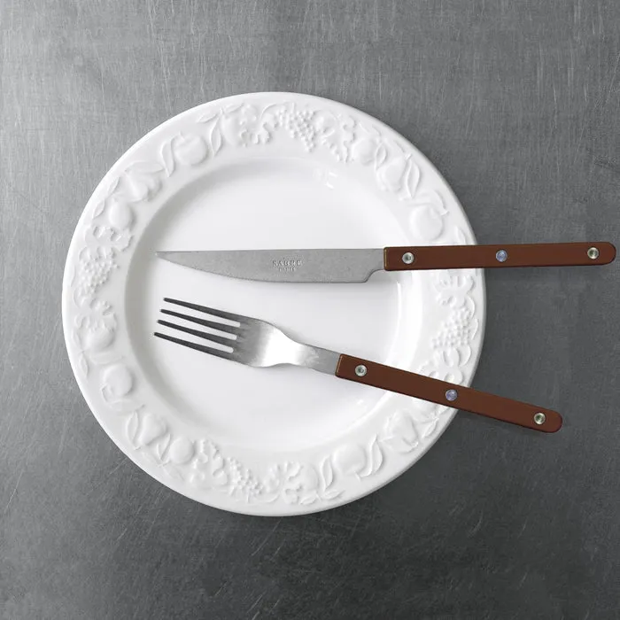 Bistrot Vintage Solid Dinner Knife - Chocolate