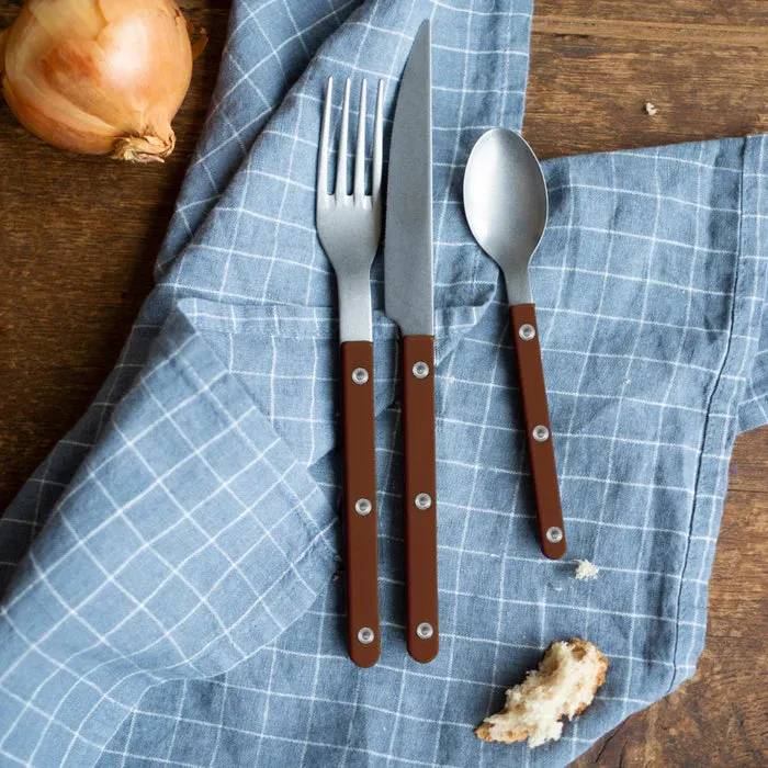 Bistrot Vintage Solid Dinner Knife - Chocolate