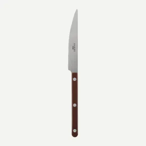 Bistrot Vintage Solid Dinner Knife - Chocolate