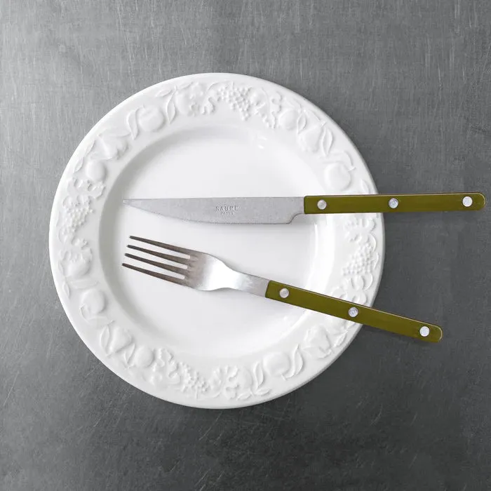Bistrot Vintage Solid Dinner Knife - Green Fern