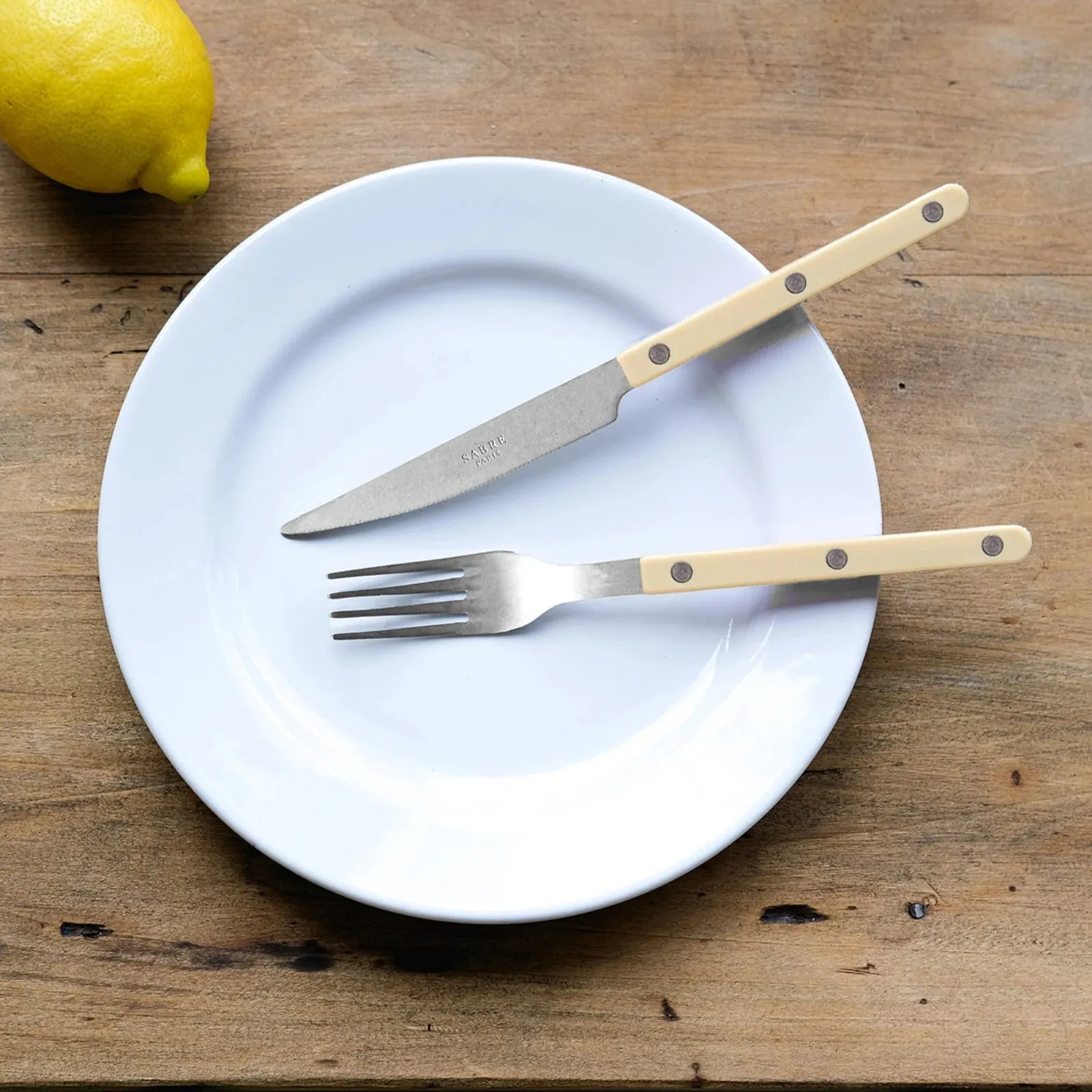 Bistrot Vintage Solid Dinner Knife - Ivory