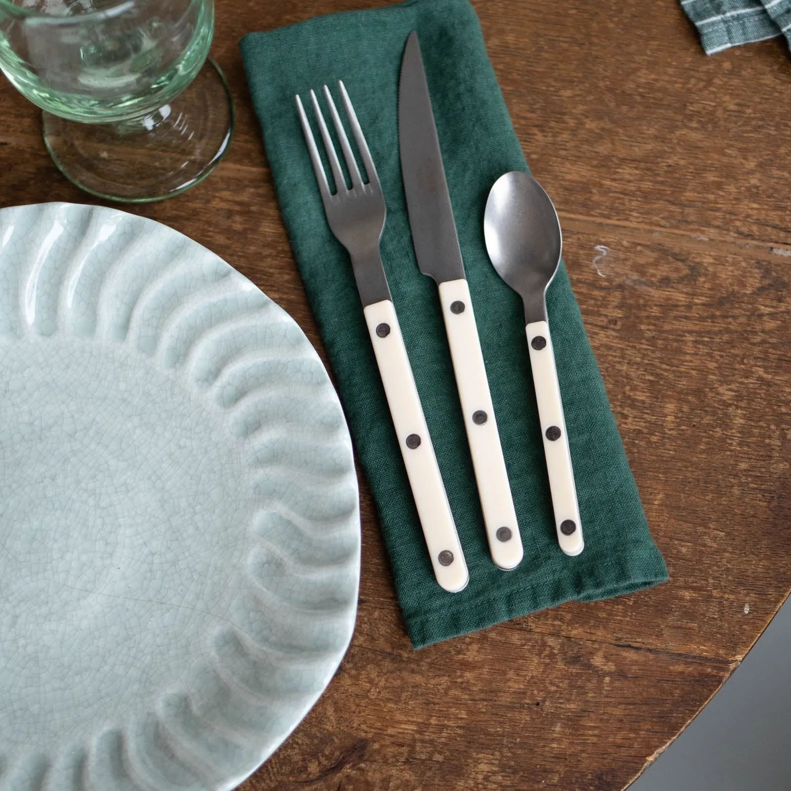 Bistrot Vintage Solid Dinner Knife - Ivory