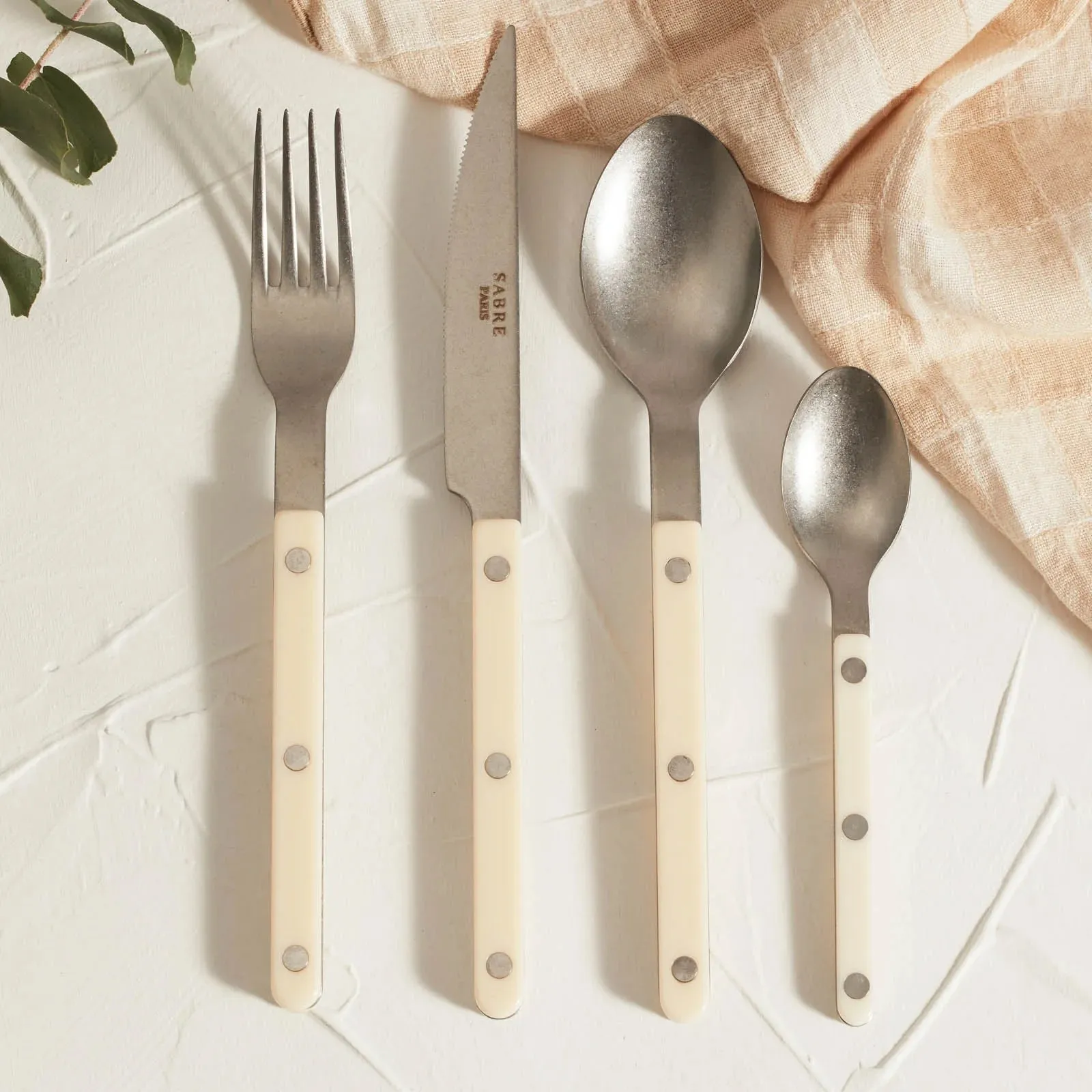 Bistrot Vintage Solid Dinner Knife - Ivory