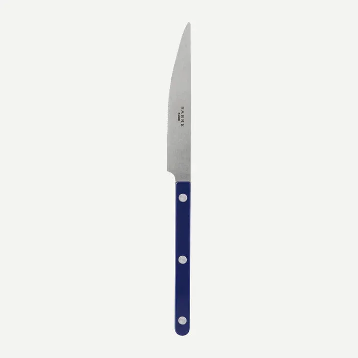 Bistrot Vintage Solid Dinner Knife - Navy Blue