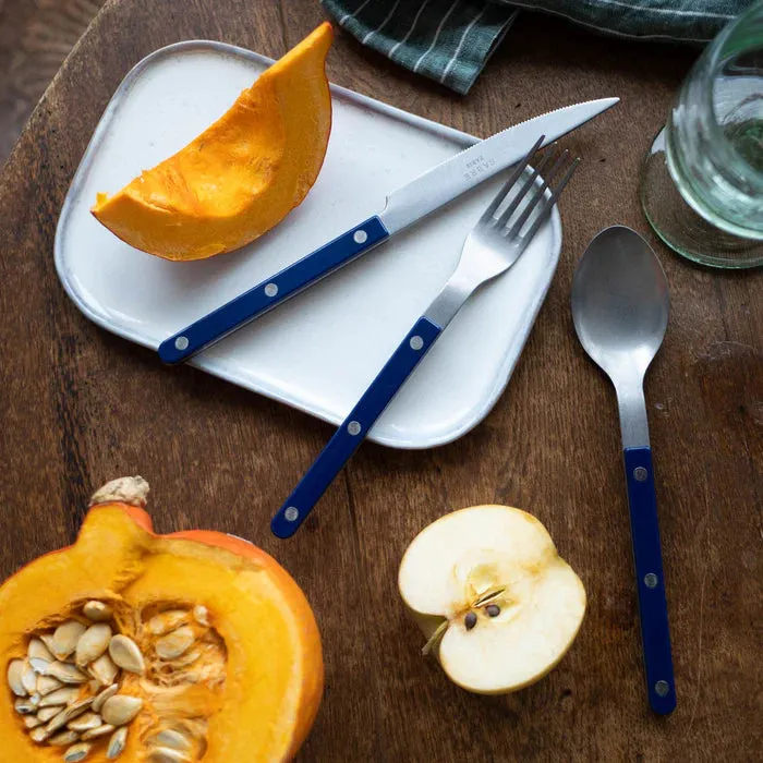 Bistrot Vintage Solid Dinner Knife - Navy Blue