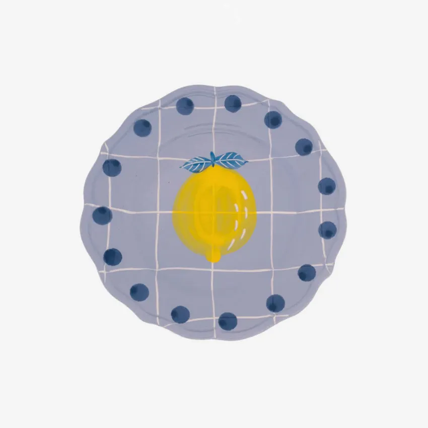 Bitossi Home | Quadri Fruit Plate - Lavender