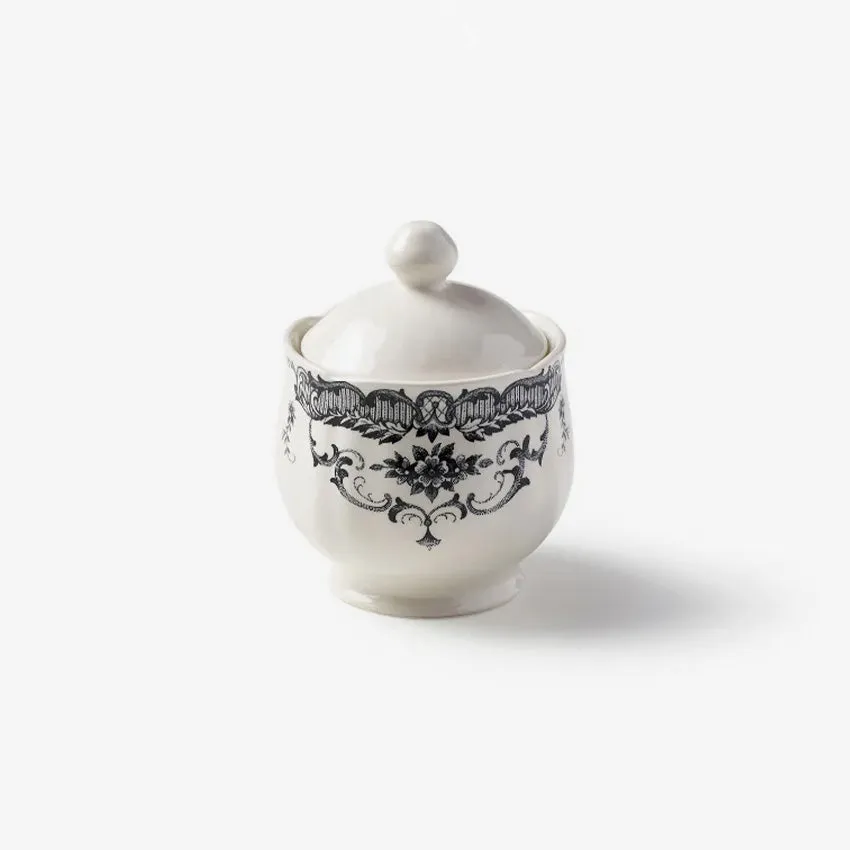 Bitossi Home | "Rose" Sugar Bowl With Lid