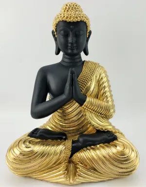 BLACK / GOLD  BUDDHA FIGURINE