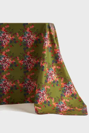 Blumen Green Tablecloth