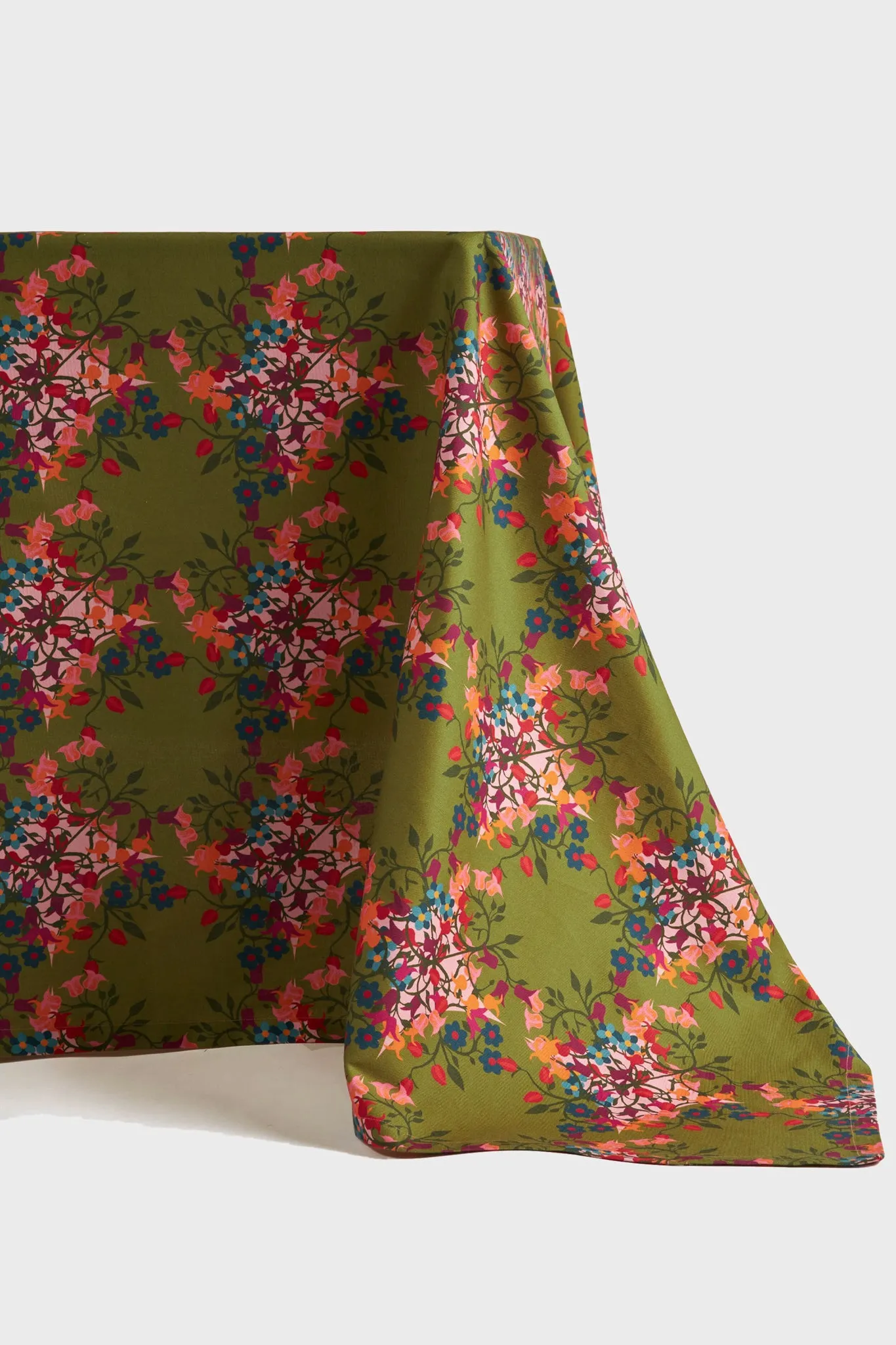 Blumen Green Tablecloth