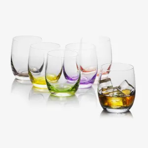 Bohemia | Rainbow Fresh Assorted Tumbler - Set of 6