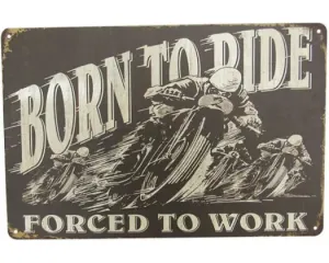 BORN TO RIDE-A4 WALL ART