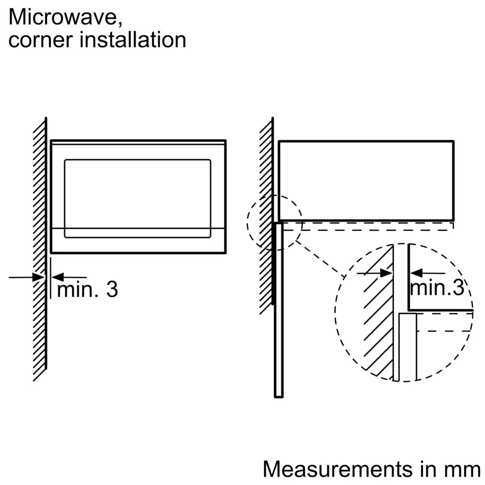 Bosch 20L Integrated Stainless Steel Microwave | BFL523MS0B