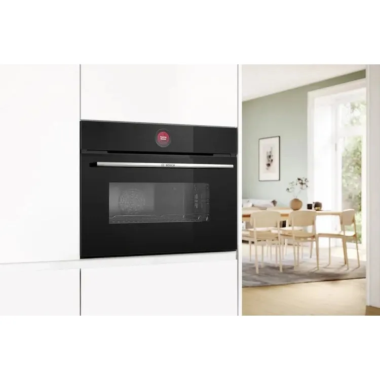 Bosch Series 8 60cm 45 litre built in single oven with microwave function | CMG7241B1B